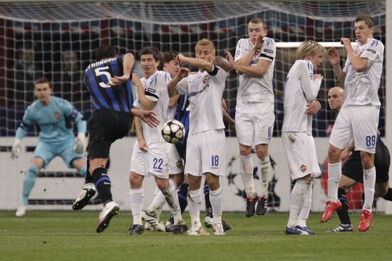 Football. UEFA Champions League. Inter vs. CSKA