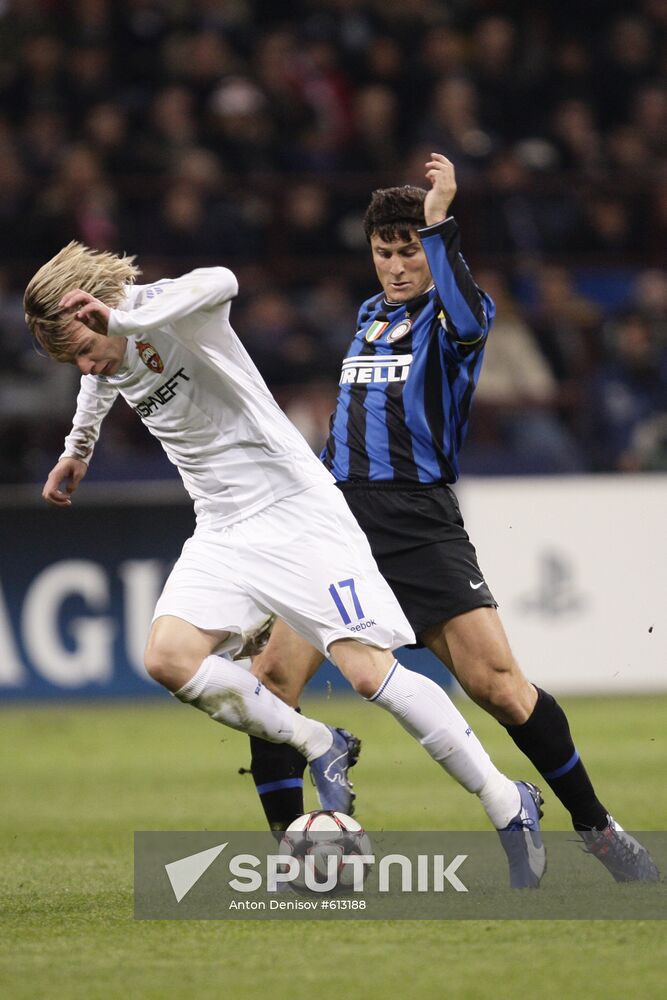 Football. UEFA Champions League. Inter vs. CSKA