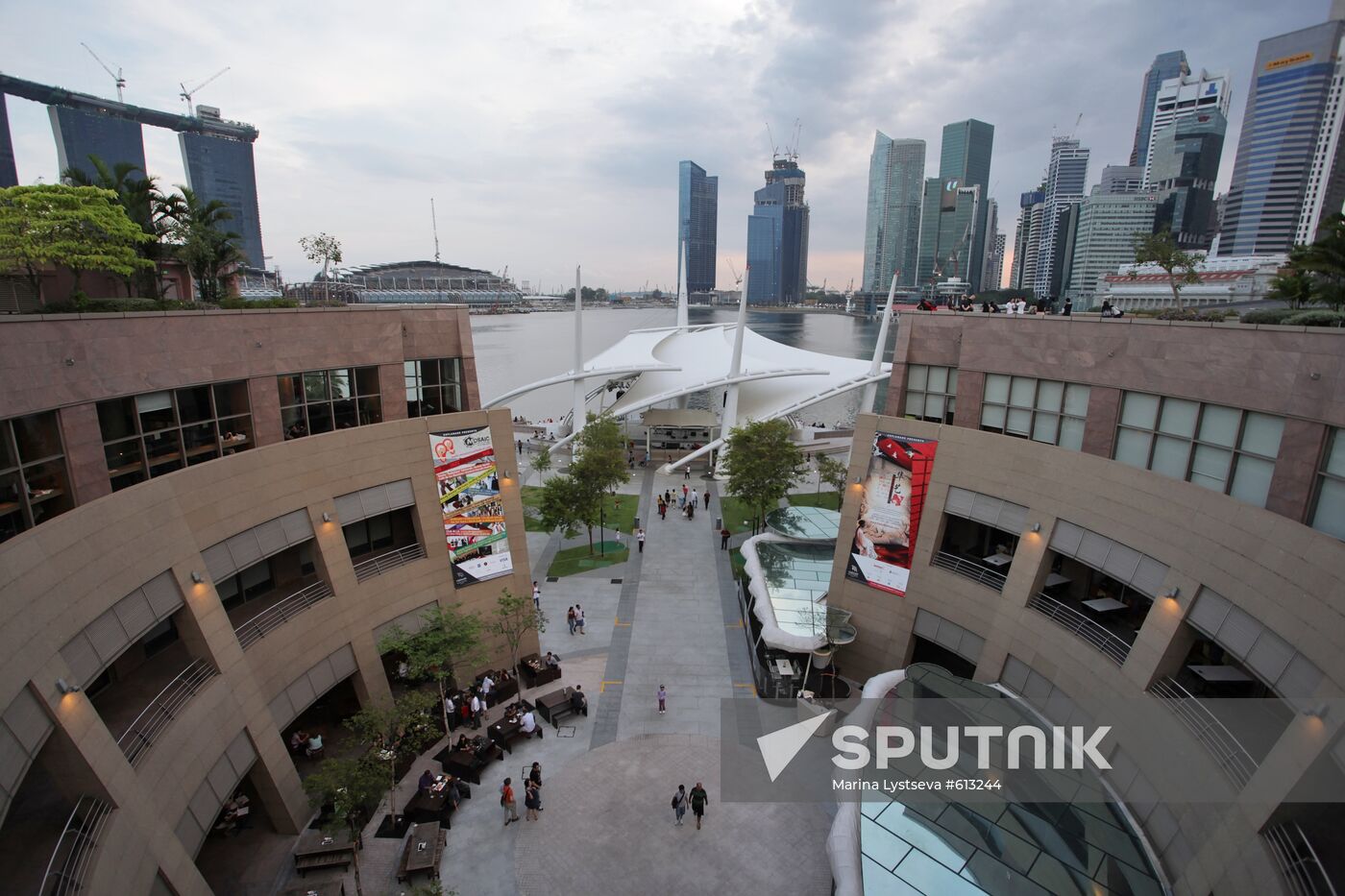 Promenade quay near theater "Esplanade"