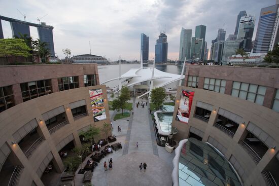 Promenade quay near theater "Esplanade"