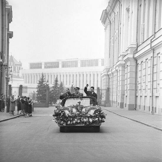 Soviet cosmonauts at the Kremlin