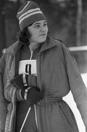 Skier Svetlana Miroshnichenko