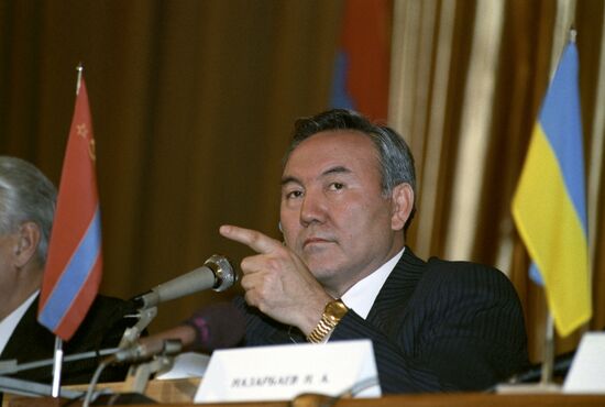 Kazakh President Nursultan Nazarbayev