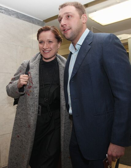 Mariya Kiselyova with her husband