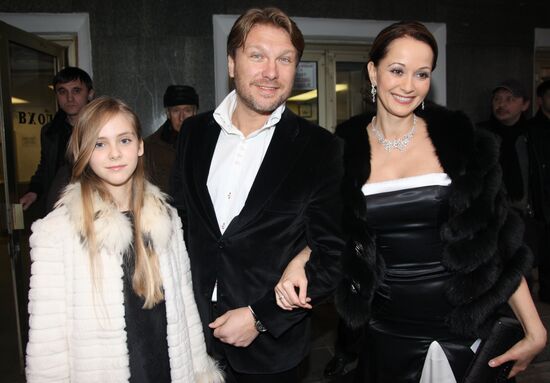 Yegor Pazenko, Olga Kabo with daughter Tatyana