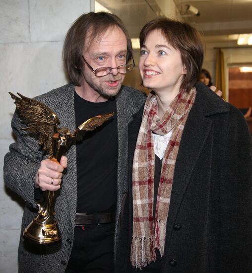 Alexei Dyomin with spouse