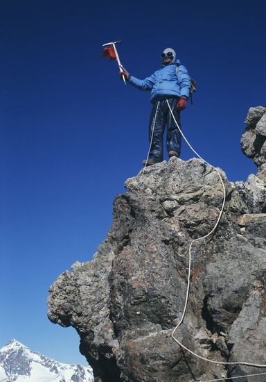 On the top