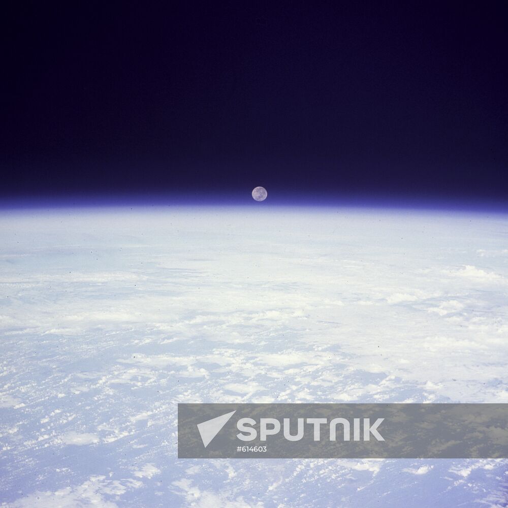 Moonrise over Earth