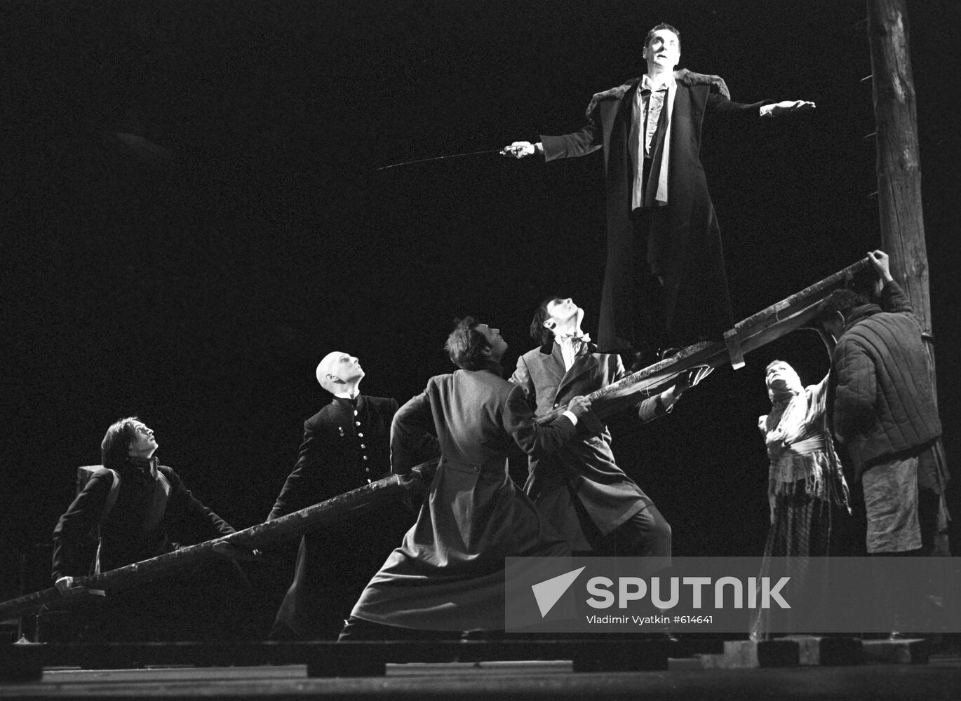 Sergei Makovetsky in scene from play The Government Inspector