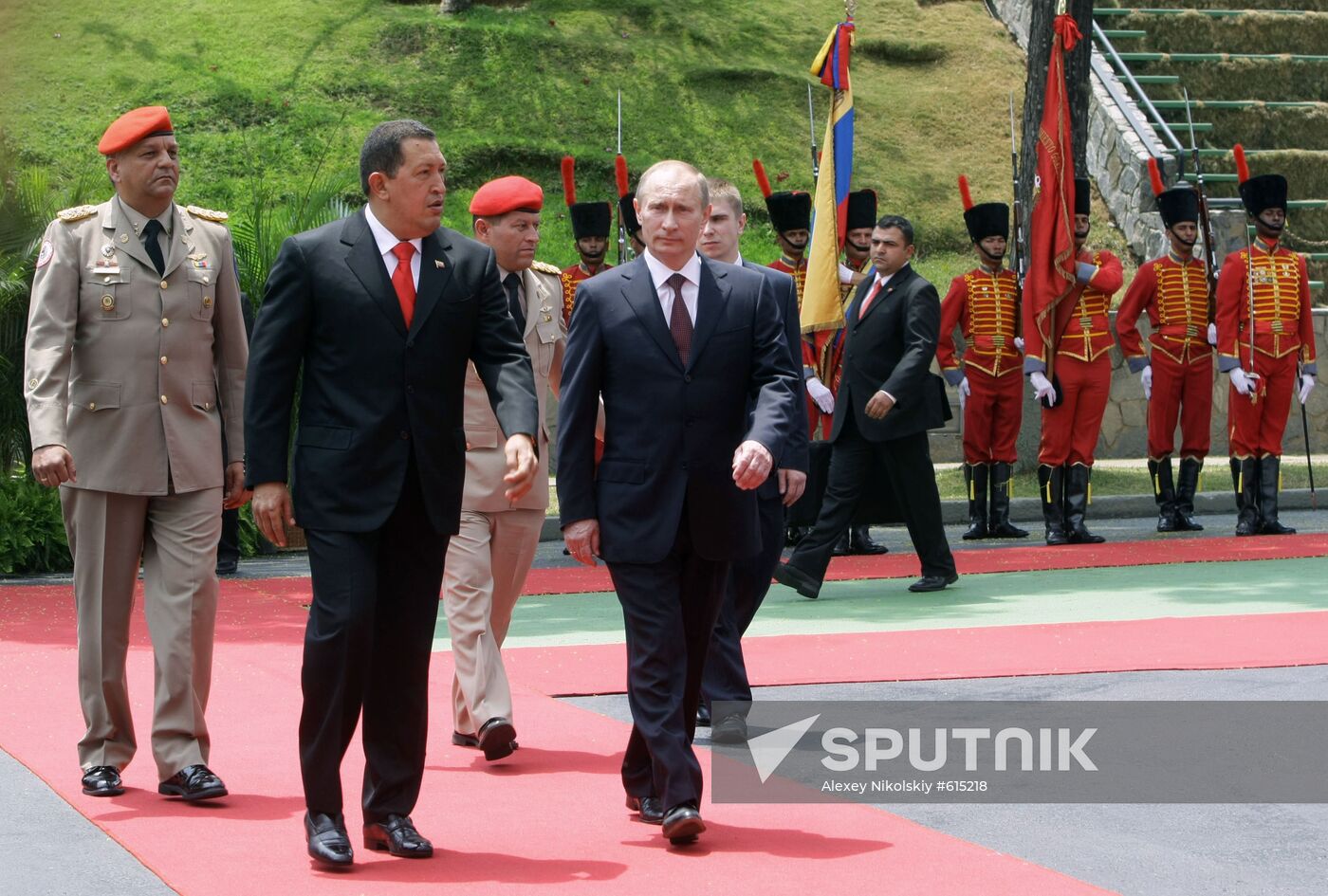 Welcome ceremony for Prime Minister Vladimir Putin in Caracas