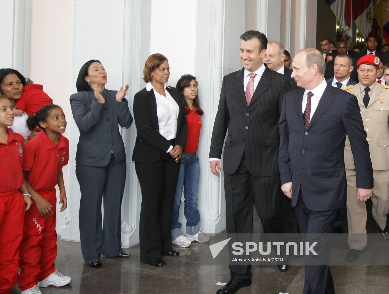 Welcome ceremony for Prime Minister Vladimir Putin in Caracas