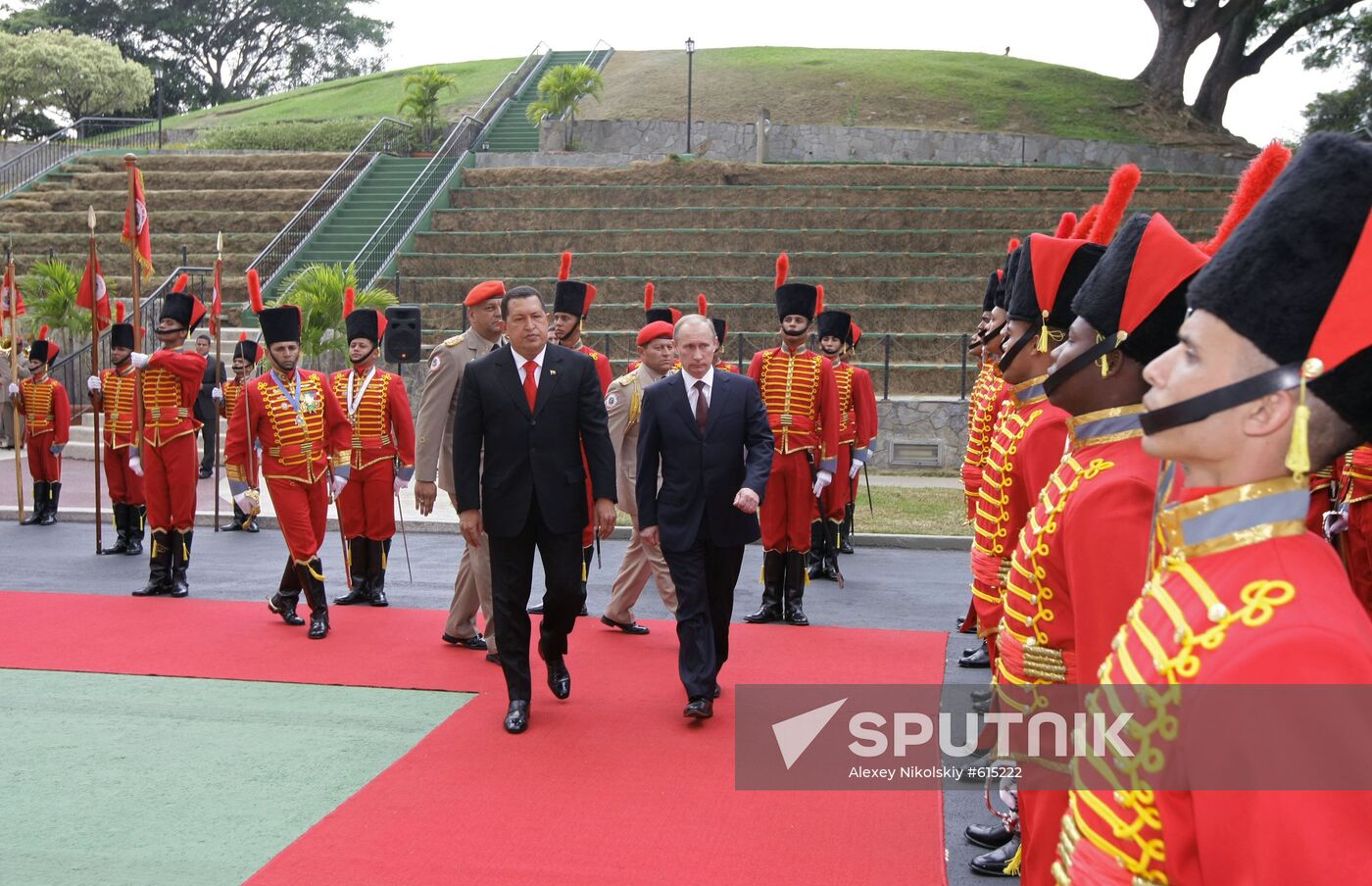 Welcome ceremony for Prime Minister Vladimir Putin in Caracas