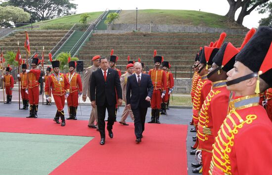 Welcome ceremony for Prime Minister Vladimir Putin in Caracas