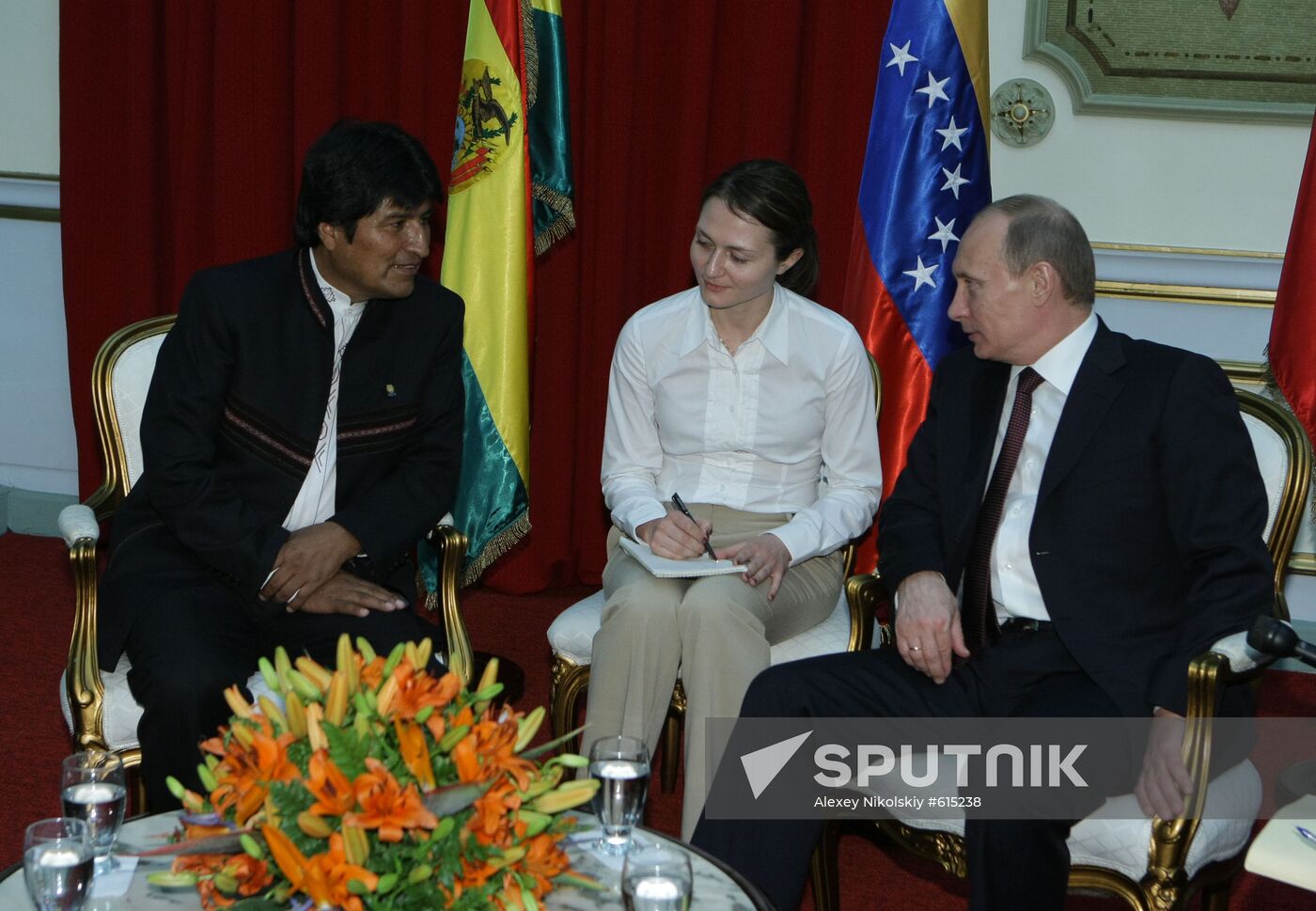 Vladimir Putin meets with Evo Morales