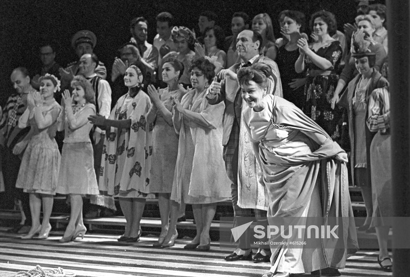 Artists of Vakhtangov Theater bowing
