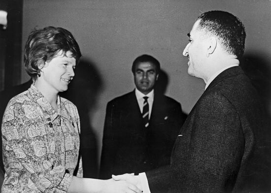 Valentina Tereshkova and Rashid Abdulhamid Karami