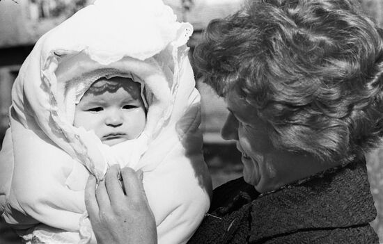 Valentina Tereshkova with her daughter Alyona