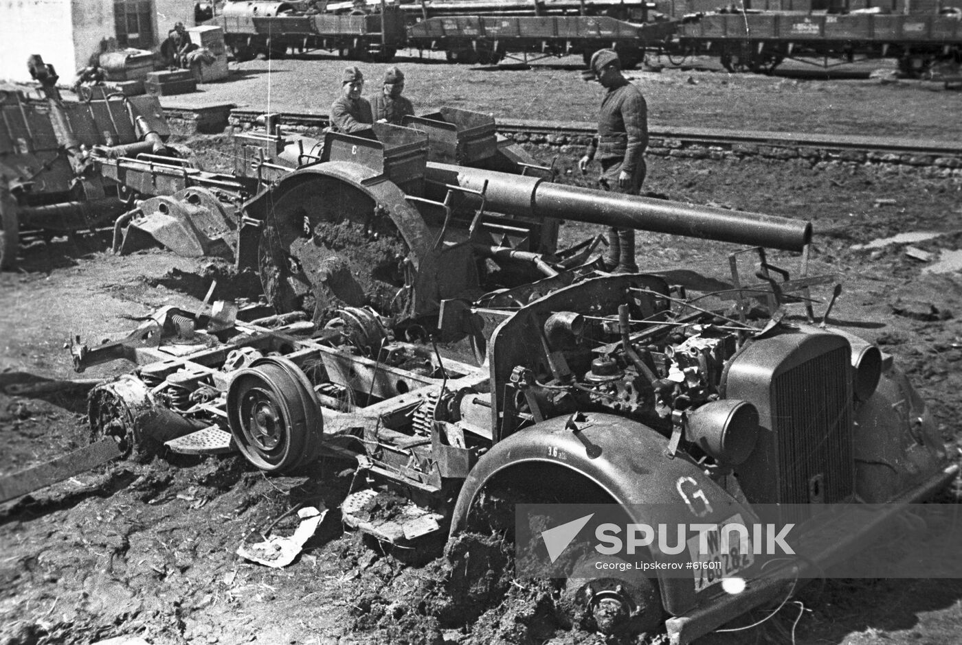 Destroyed and abandoned German equipment