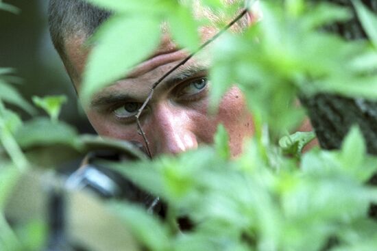 Joint training participants. Airborne reconnaissance platoons an