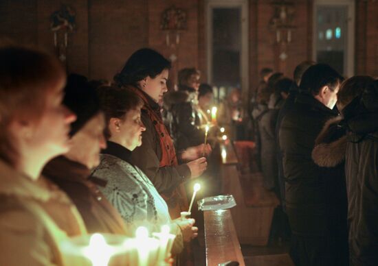 Catholics celebrate Easter in Novosibirsk