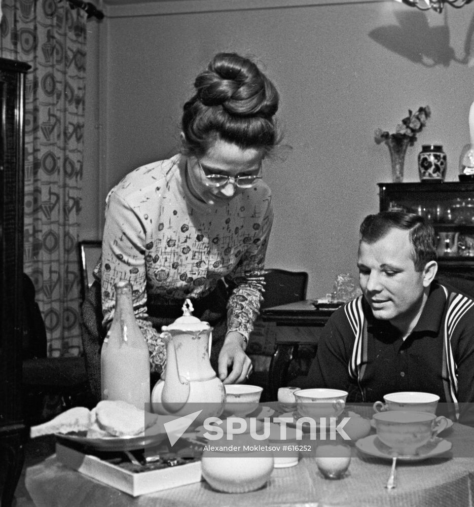 Yuri Gagarin and Valentina Gagarina