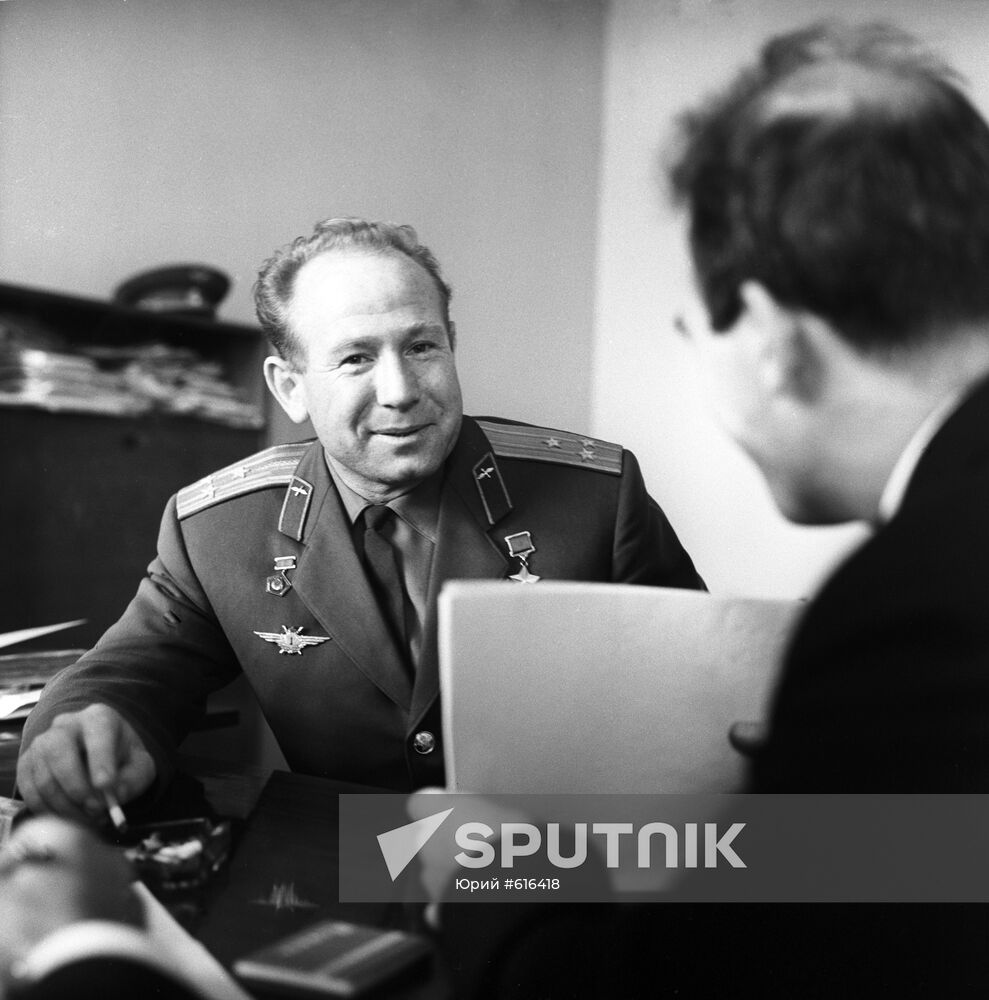 Soviet pilot-cosmonaut Alexei Leonov