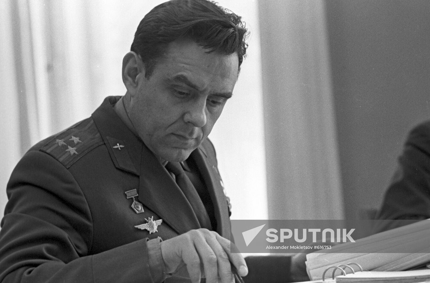 Soviet pilot-cosmonaut Vladimir Komarov