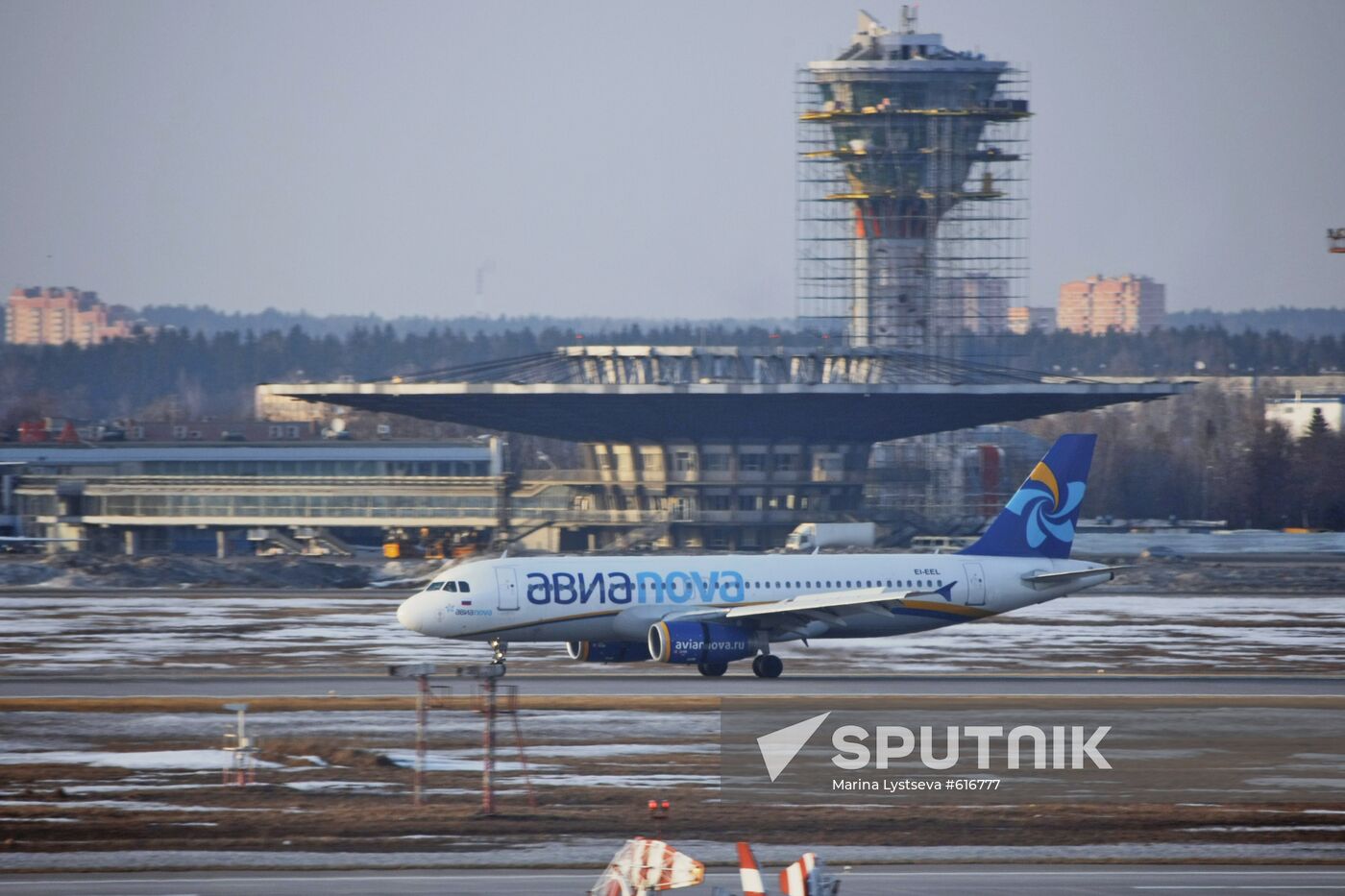 Airbus-320 at Sheremetyevo airport