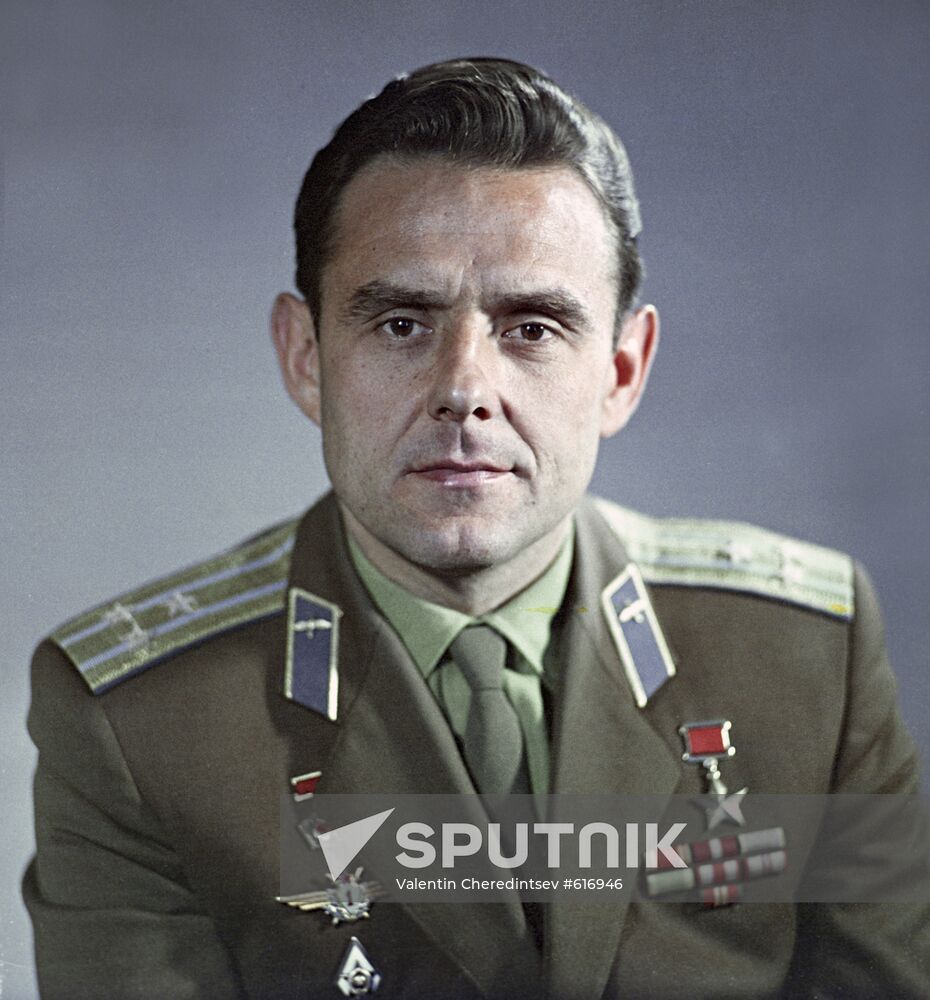 The USSR pilot-cosmonaut Vladimir Komarov