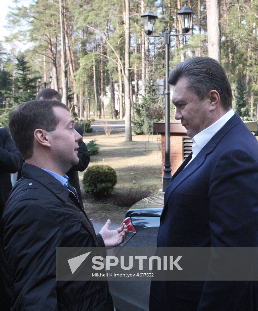 Dmitry Medvedev meets with Viktor Yanukovych