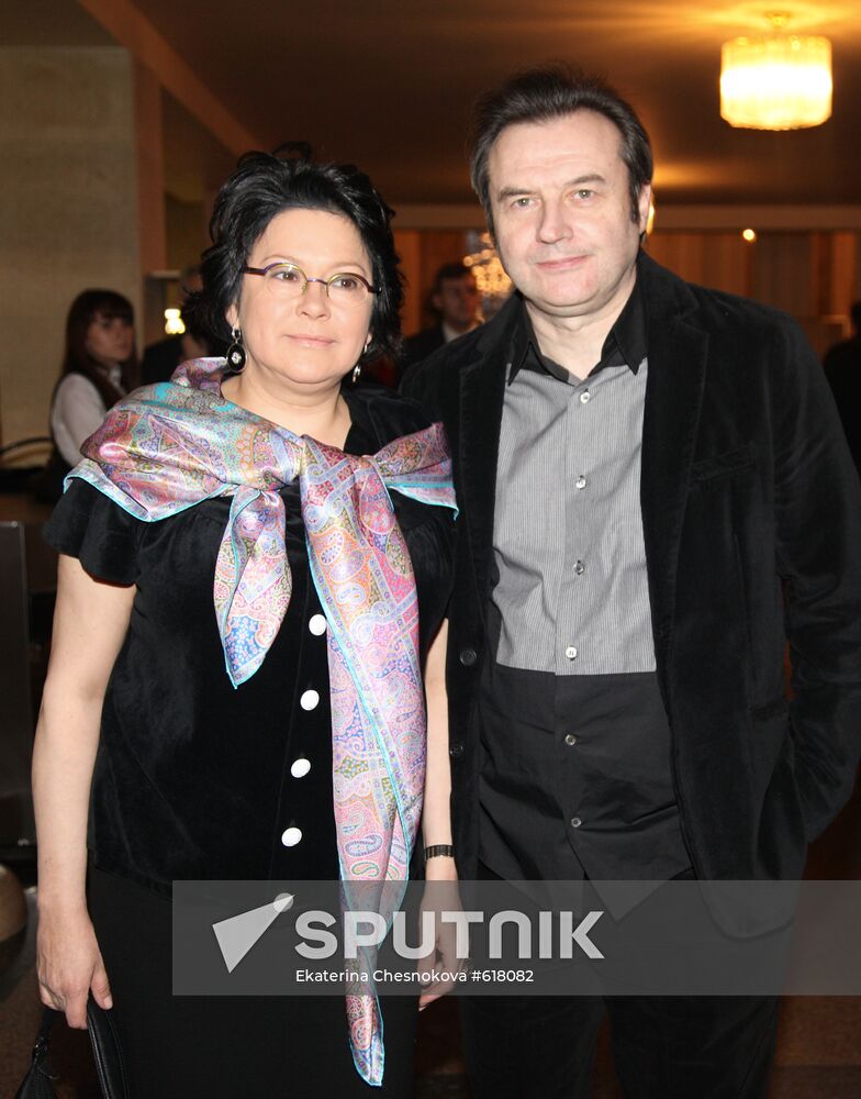 Alexei Uchitel with his spouse