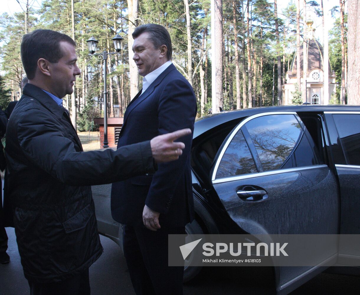 Dmitry Medvedev meets with Viktor Yanukovych