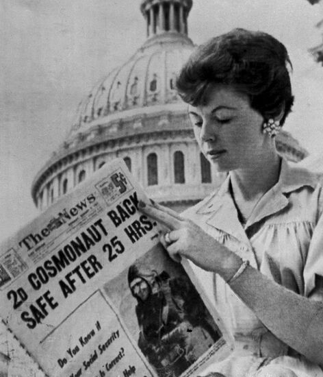 At the Capitol on the day of German Titov landing