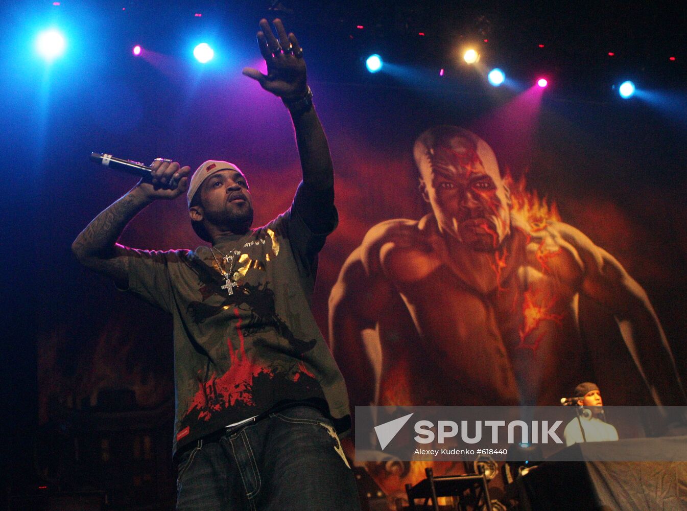 50 Cent's concert in Moscow's club B1 Maximum