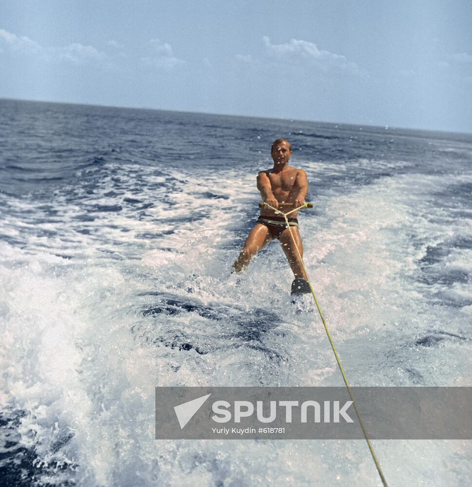 Yuri Gagarin on vacations