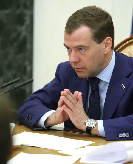 Dmitry Medvedev holds Anti-Corruption Council meeting