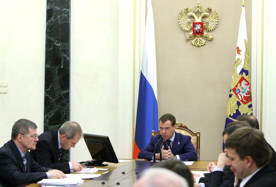 Dmitry Medvedev chairs Anti-Corruption Council meeting