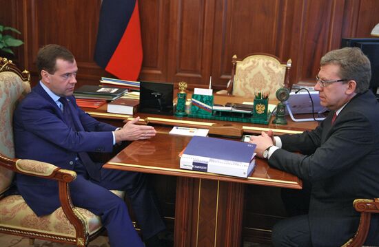 Dmitry Medvedev meets with Alexei Kudrin