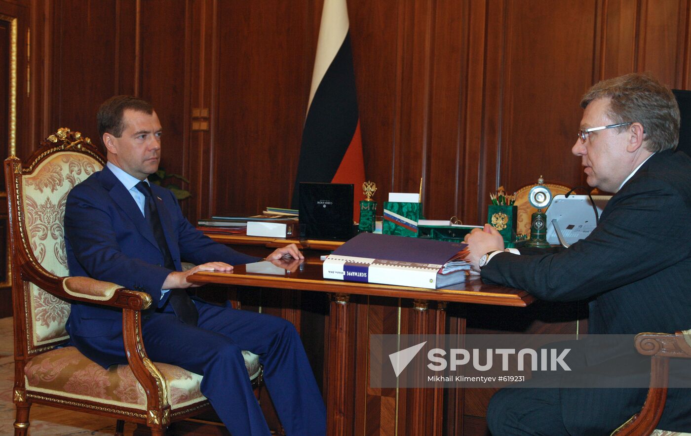 Dmitry Medvedev meets with Alexei Kudrin