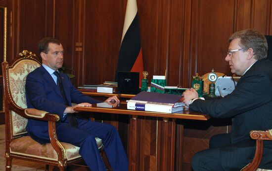 Dmitry Medvedev meets with Alexei Kudrin
