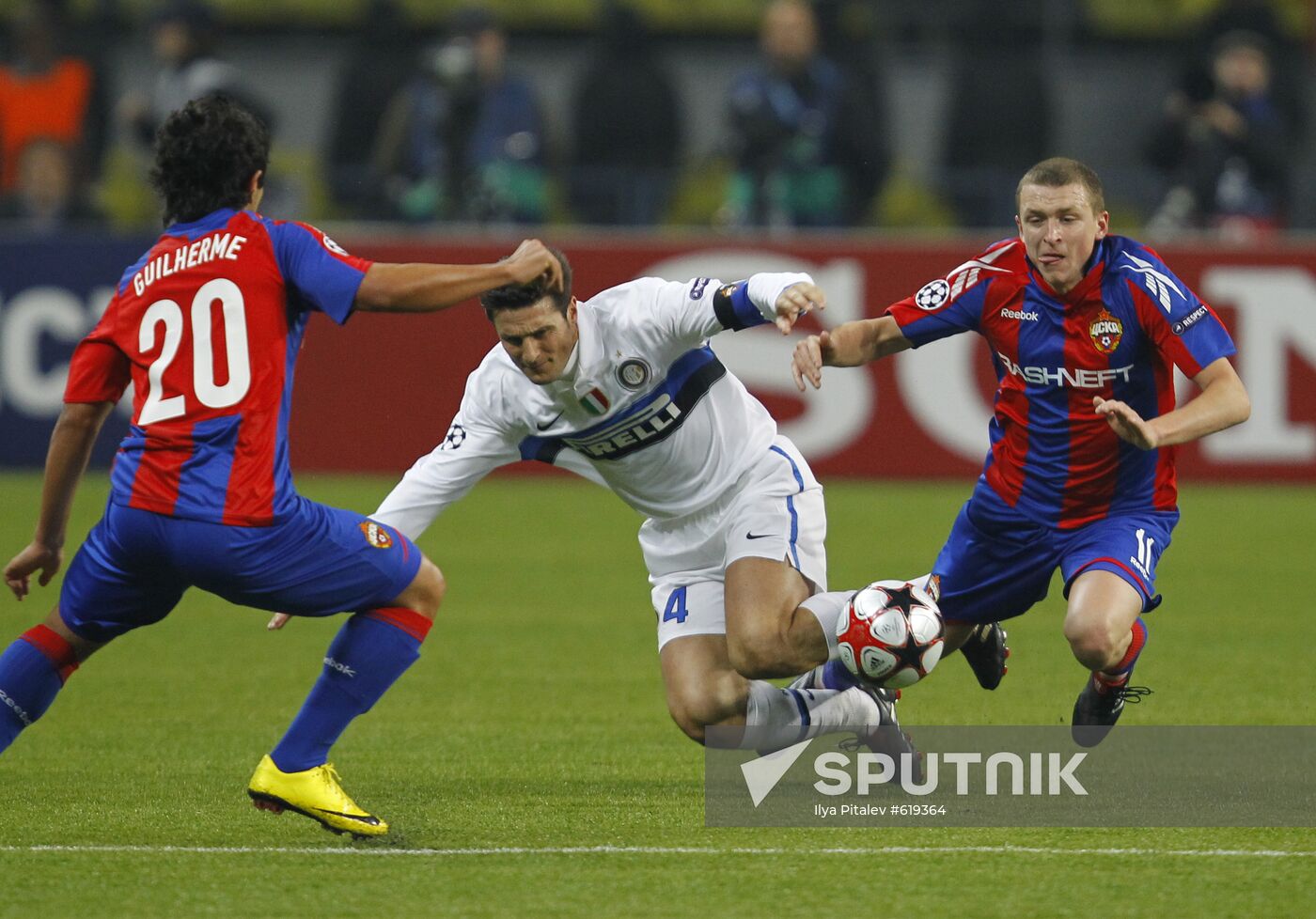 Football. UEFA Champions League. CSKA vs. Inter