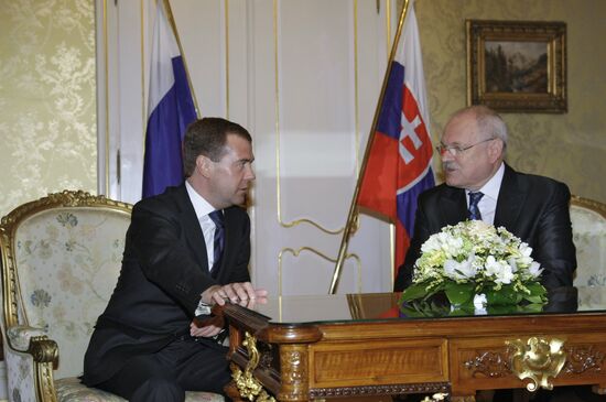 Dmitry Medvedev's visit to Slovak Republic