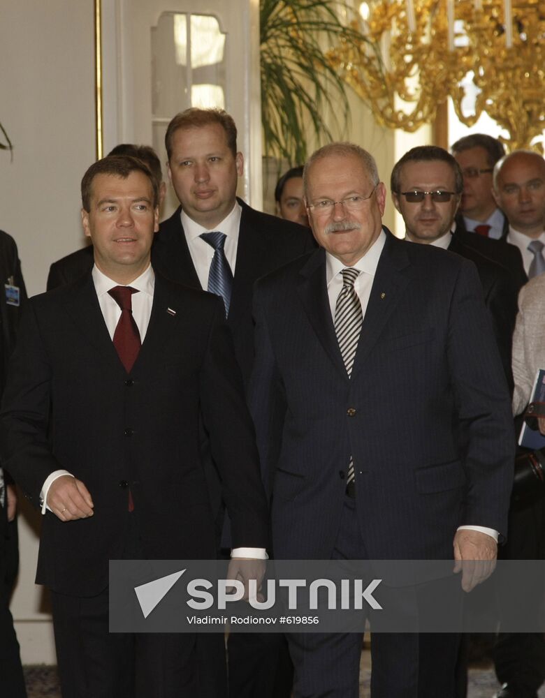 Dmitry Medvedev's visit to Slovakia. Day two