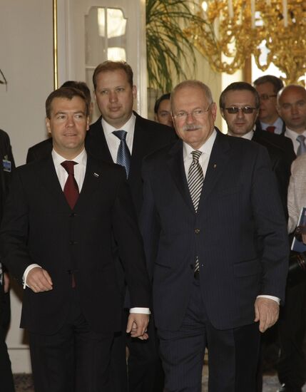 Dmitry Medvedev's visit to Slovakia. Day two