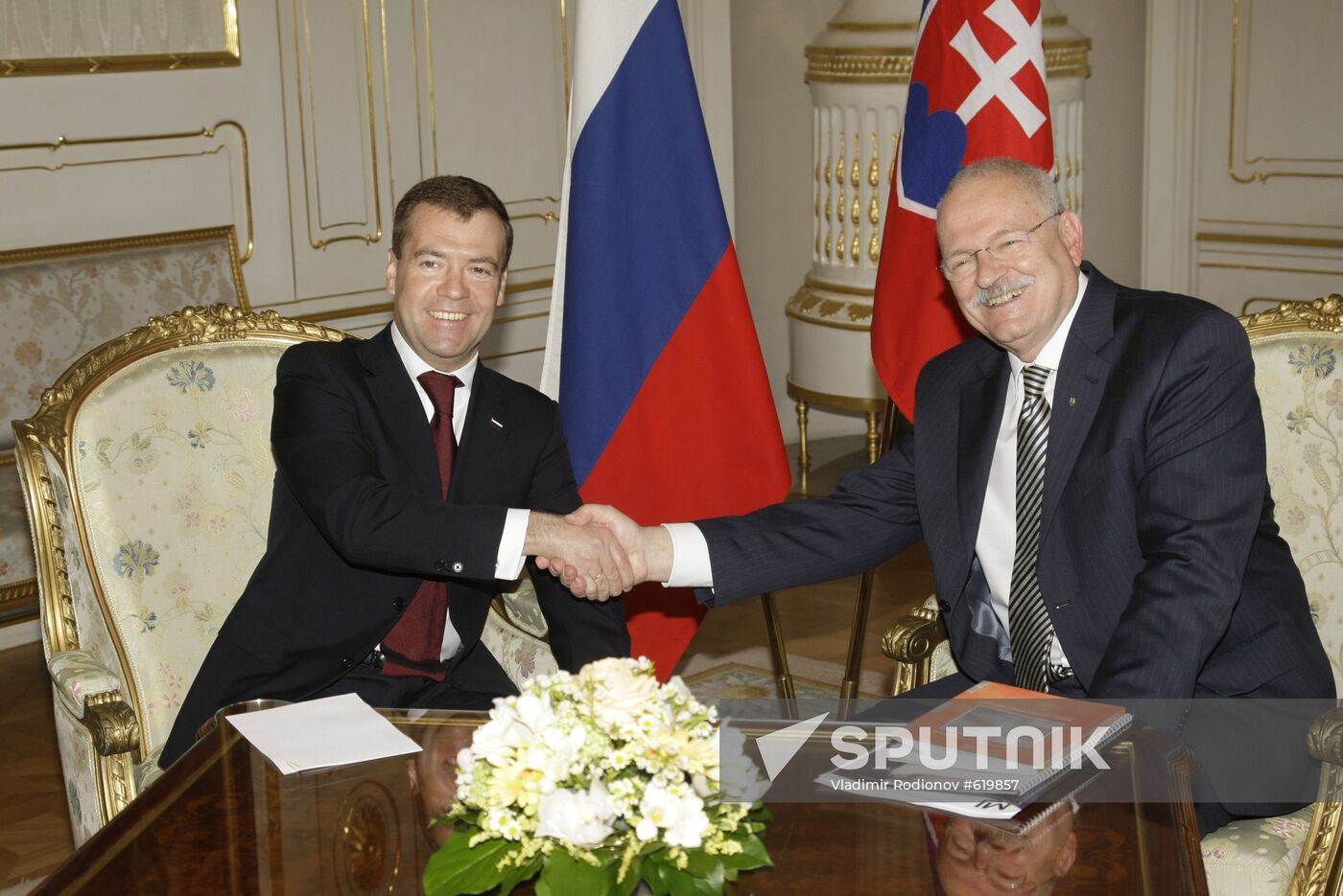 Dmitry Medvedev's visit to Slovakia. Day two