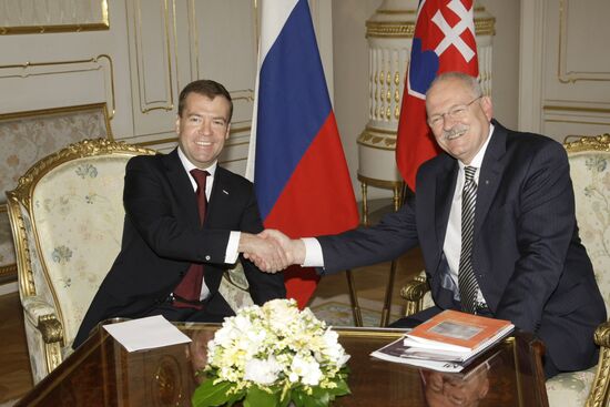 Dmitry Medvedev's visit to Slovakia. Day two