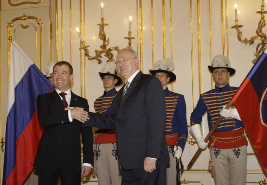 Dmitry Medvedev's visit to Slovakia. Day two