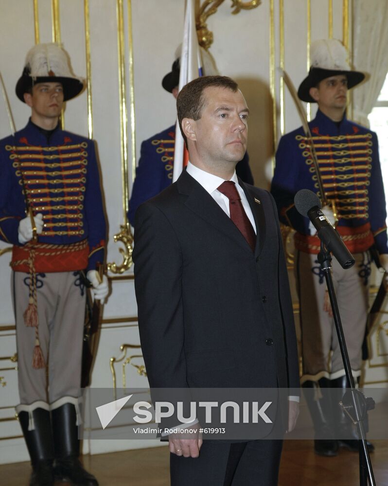 Dmitry Medvedev's visit to Slovakia. Day two