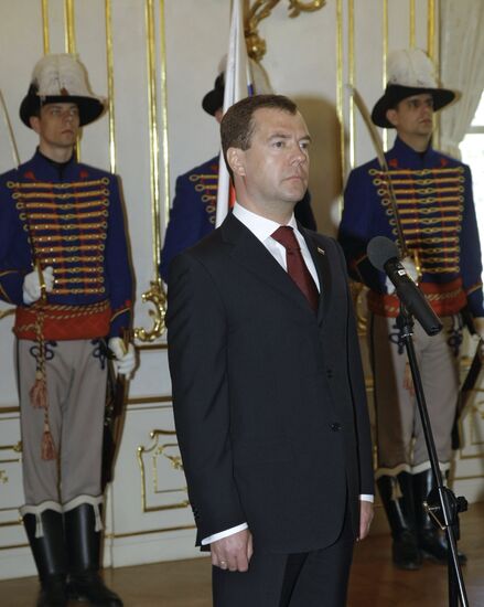 Dmitry Medvedev's visit to Slovakia. Day two