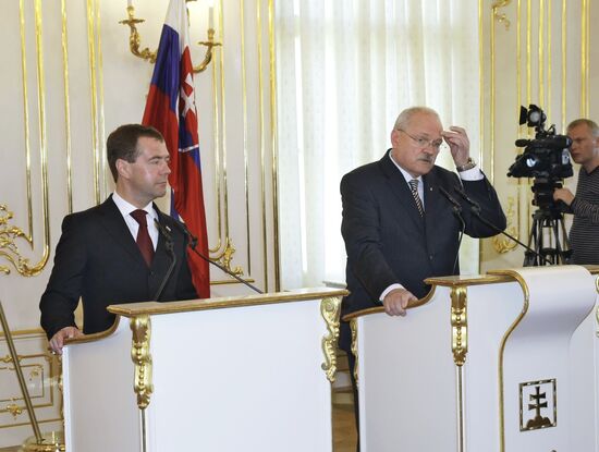 Dmitry Medvedev's visit to Slovakia: Day 2